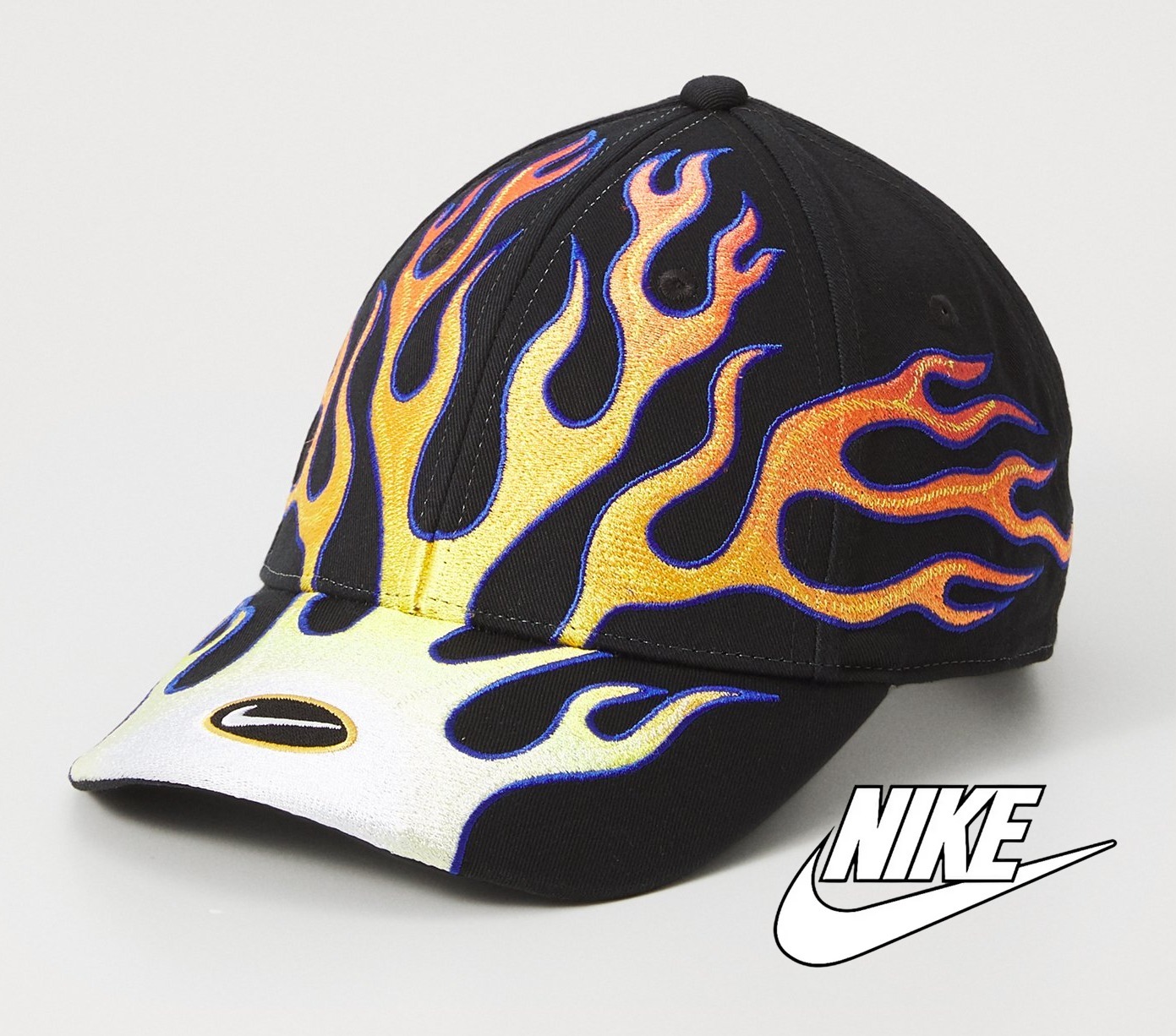 ★ドイツ発*NIKE*新作*FLAME 刺繍キャップ/BLACK★