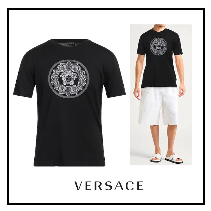 【SALE!!ラスト1点!!】VERSACE メドゥーサ Tシャツ 黒 Lのみ