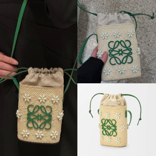 【夏に最適☆】ロエベ ショルダーバッグ アナグラム刺繍 25SS♪