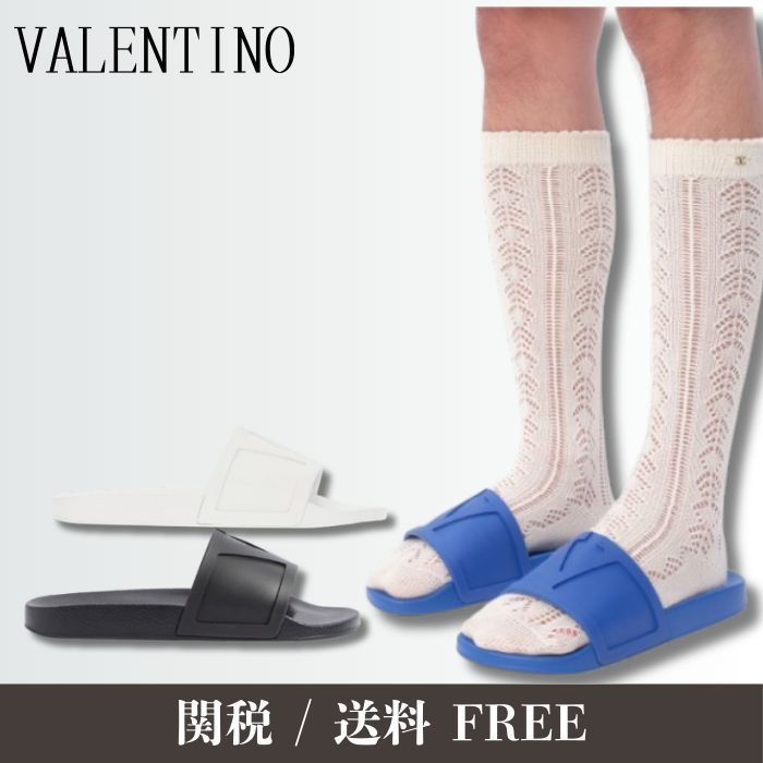 【注目】VALENTINO GARAVANI Vロゴ シグネチャー サンダル
