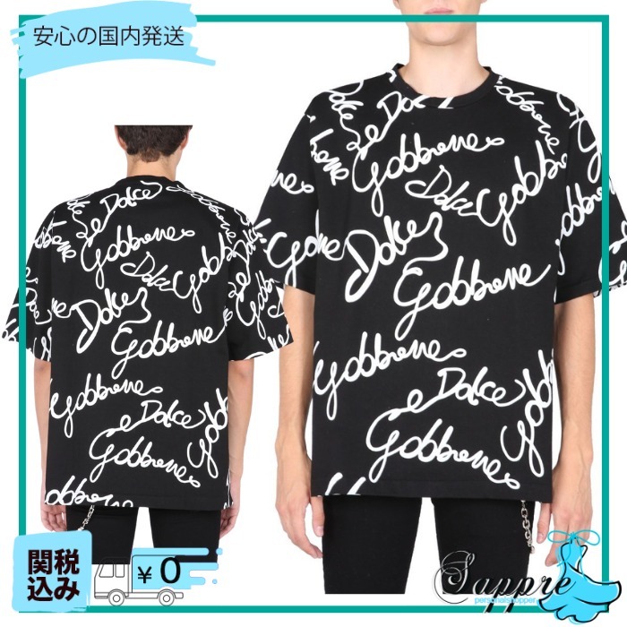 Dolce＆Gabbana DG オールオーバー ラバー ロゴ 半袖 Tシャツ