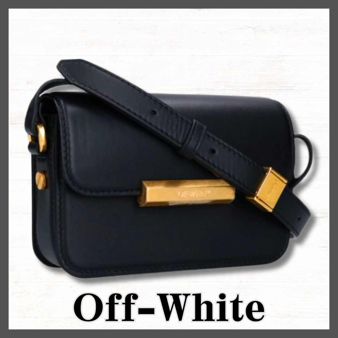 【Off-White】ロゴ フォールドオーバー トップ ショルダーバッグ