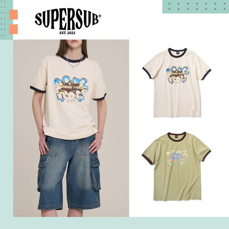 SUPERSUB ♥ Wonderworld Ringer Short Sleeve T-shirt