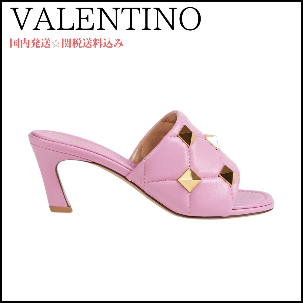 【VALENTINO】Roman Stud レザー ミュール ＊関税送料込み