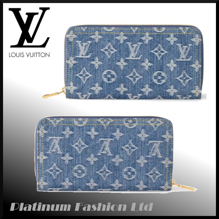 【Louis Vuitton】Zippy Wallet 長財布 Denim MonogramBlueDenim