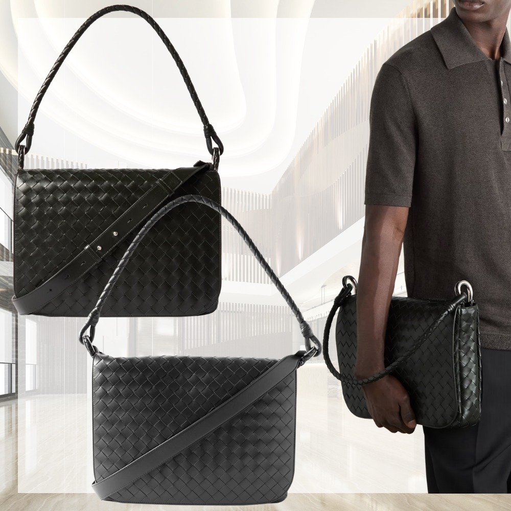 大人の【BOTTEGA VENETA】イントレチャートメッセンジャーバッグ
