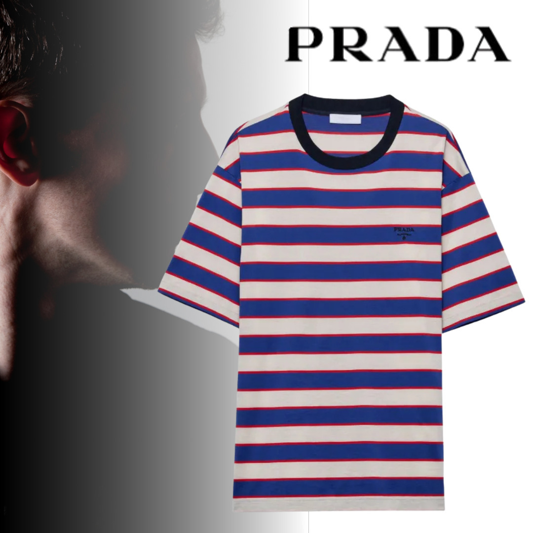 ★PRADA[プラダ] ストライプ Tシャツ★