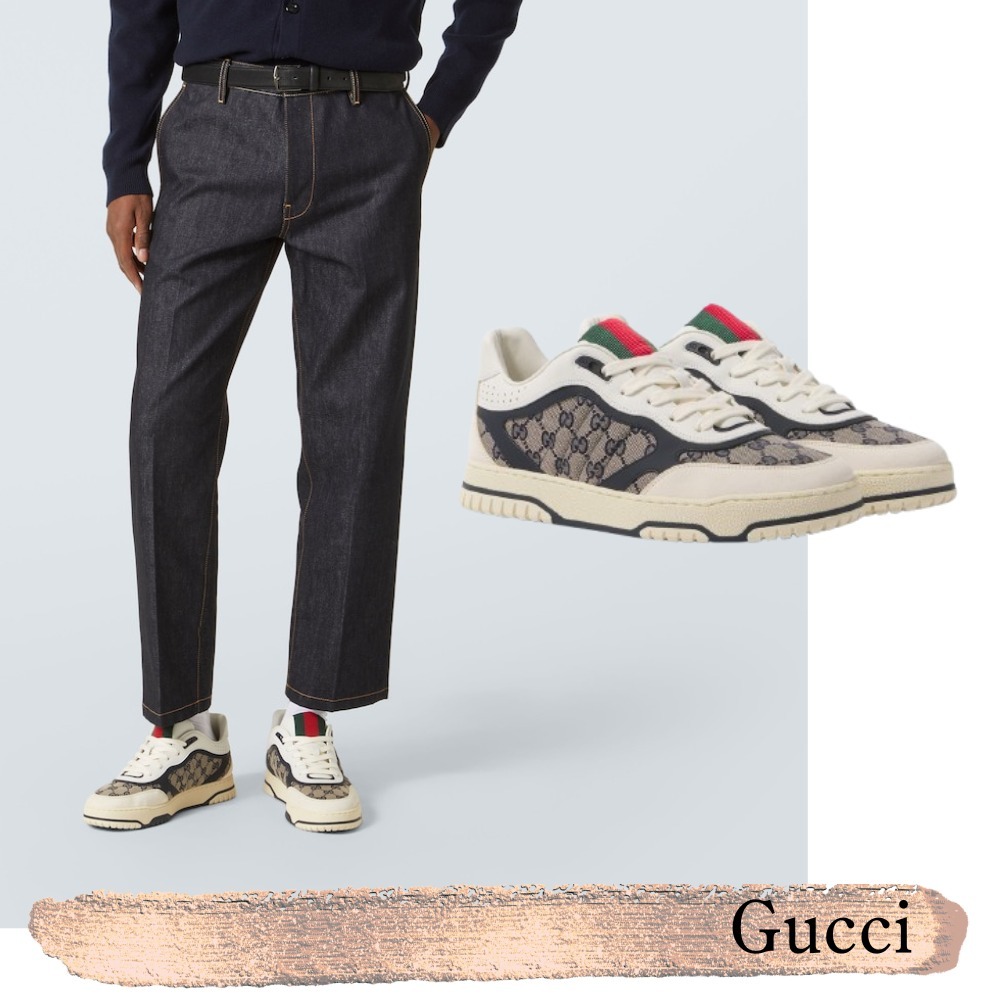 GUCCI☆関税込☆グッチ リウェブ レザースニーカー