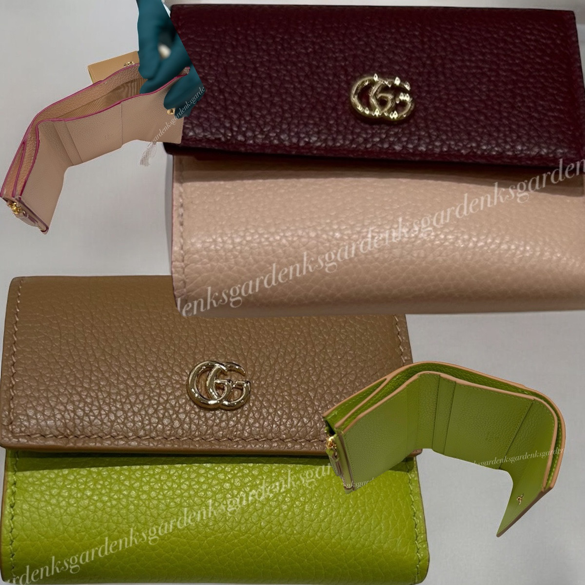 すぐ届く！GUCCI ダブルG バイカラー ミニ ウォレット