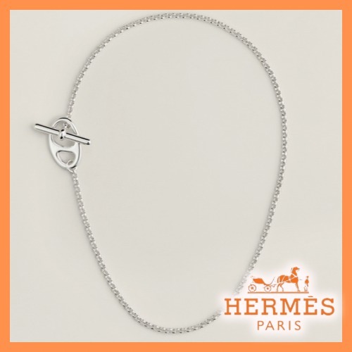 超人気モデル◆【HERMES】シェーヌダンクル パンクネックレス
