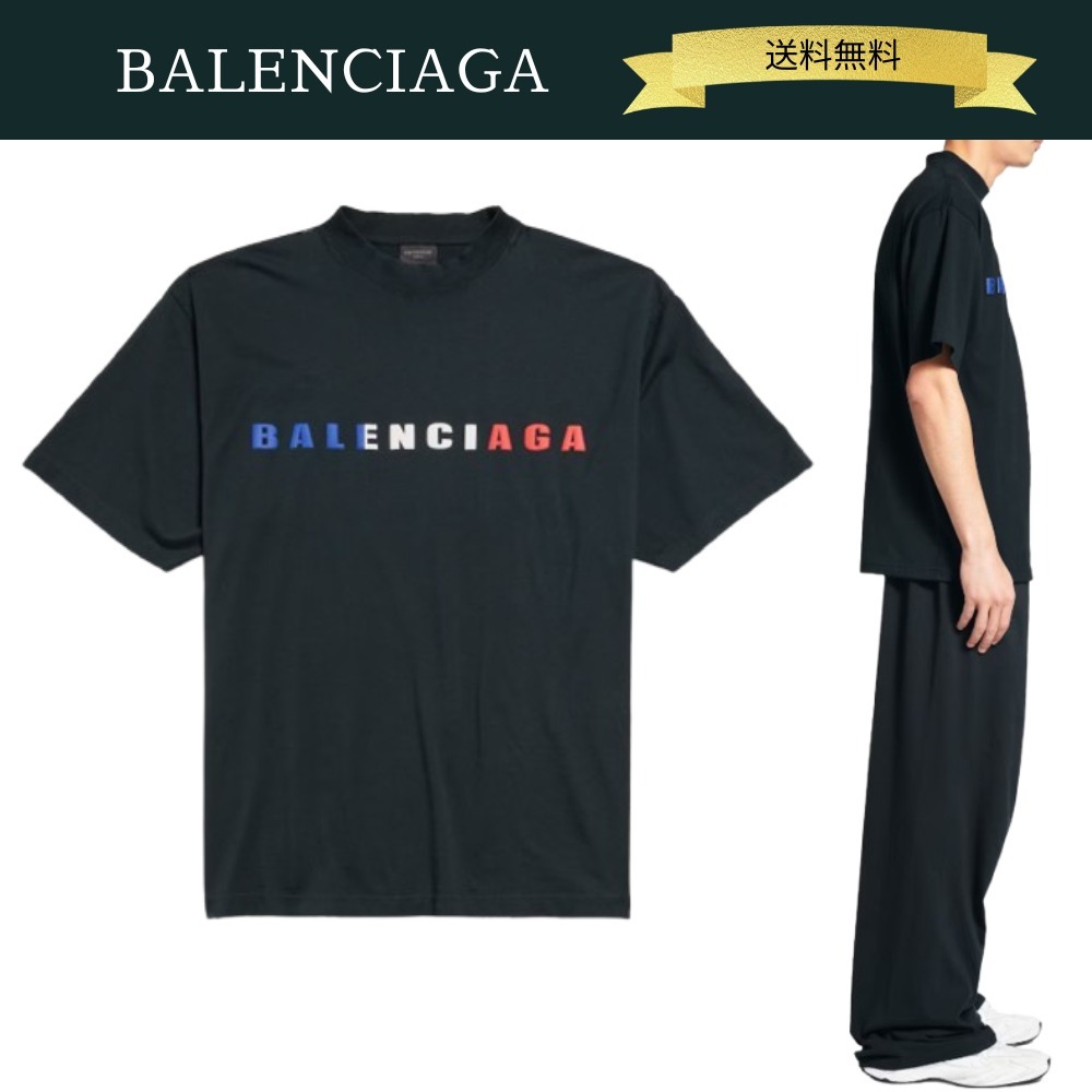 BALENCIAGA オーバーサイズ インターナショナル FRANCE Tシャツ