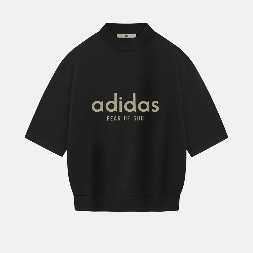 ★adidas x FEAR OF GOD★モックネックTシャツ★ブラック★