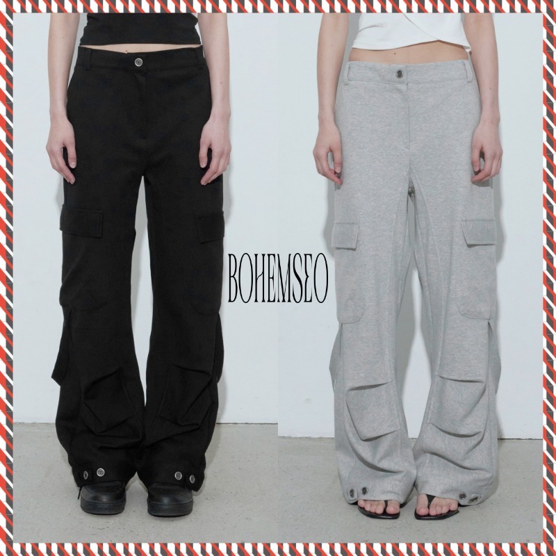 【BOHEMIAN SEOUL】25ss STRAP CARGO SWEATPANTS