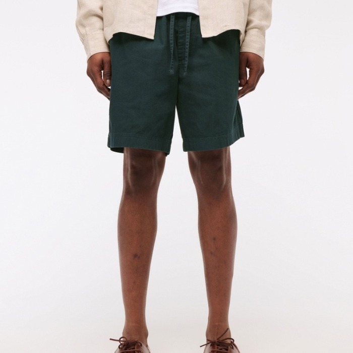 《Abercrombie＆Fitch》リラックスリネンショートパンツ 3色展開