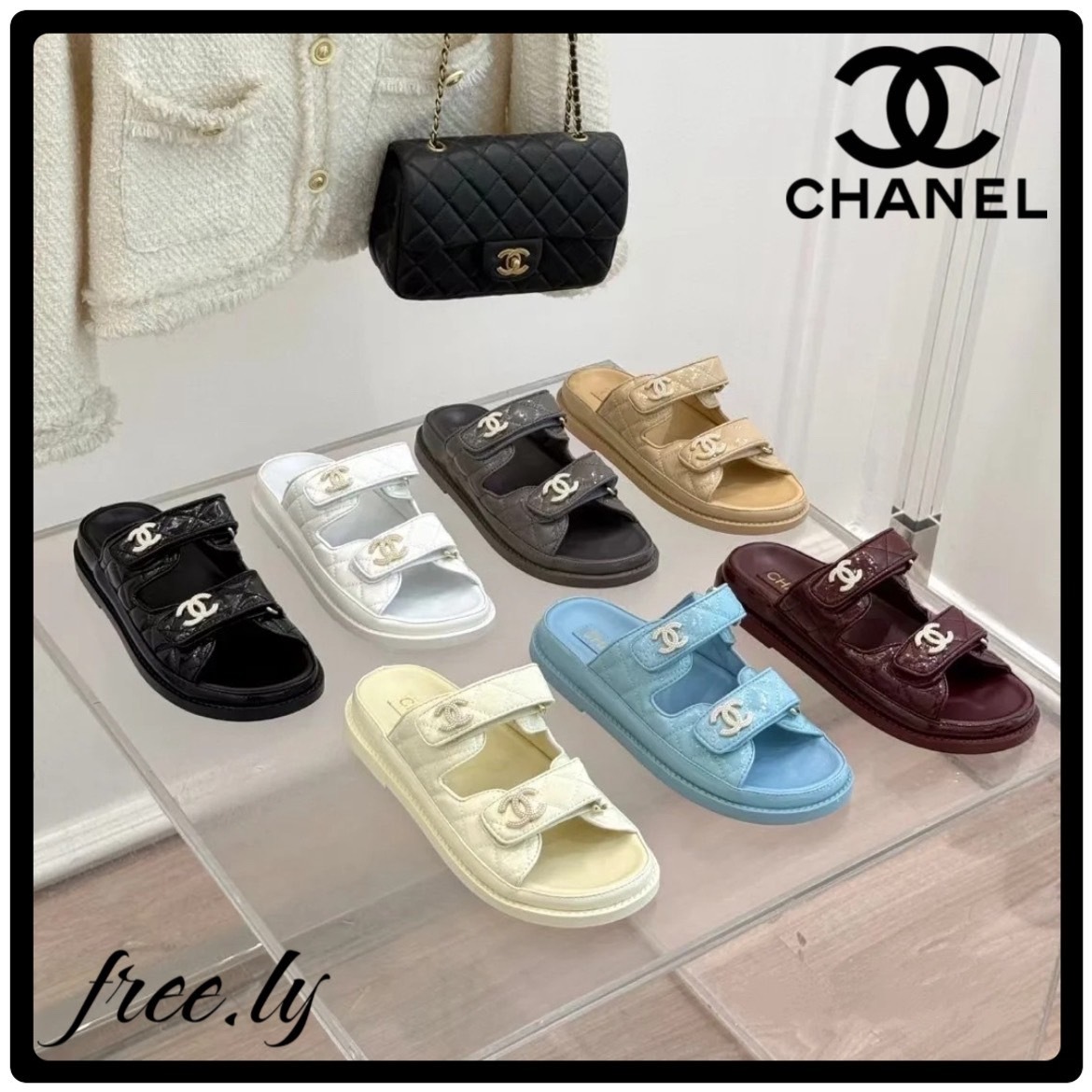 【pastelで仕上げる旬のリラックス感♡】CHANEL サンダル