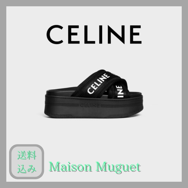 【直営】CELINE ブロック スライド メッシュ テキスタイル