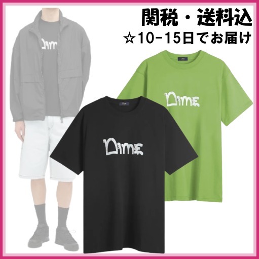 DIME■ダイム ロゴ コットン 半袖 Tシャツ 2色