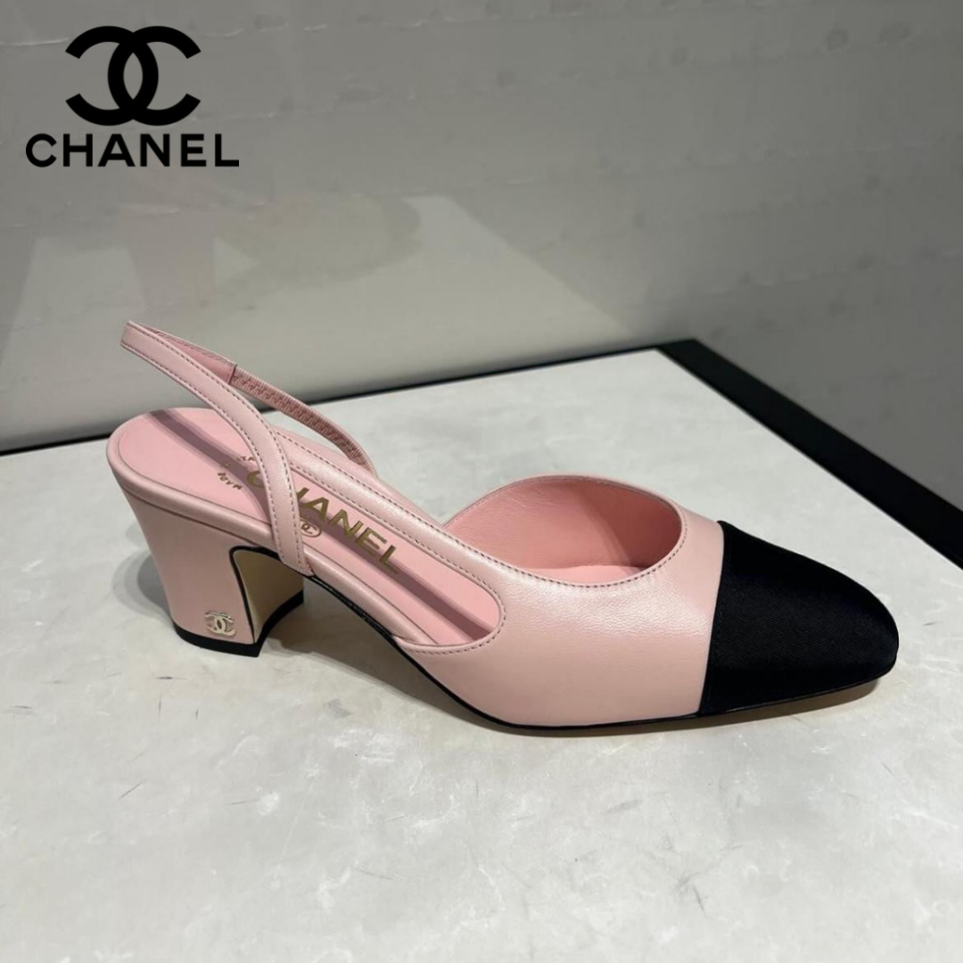 ときめく桜餅風カラー【CHANEL】★スリングバック★季節限定