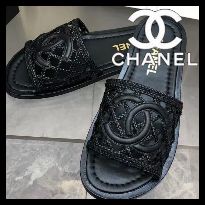 【エレガント♡】CHANEL ココマーク SO BLACK ミュール