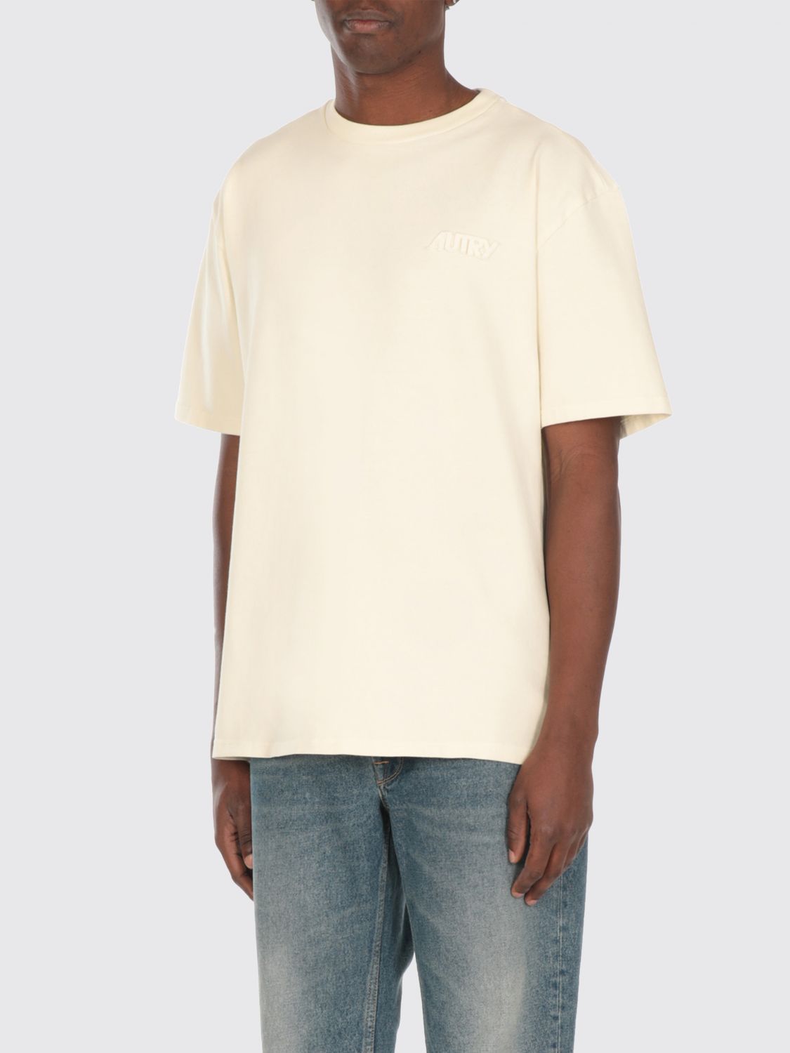 Tシャツ・カットソー AUTRY Men T-shirt Ivory TSPX12OS