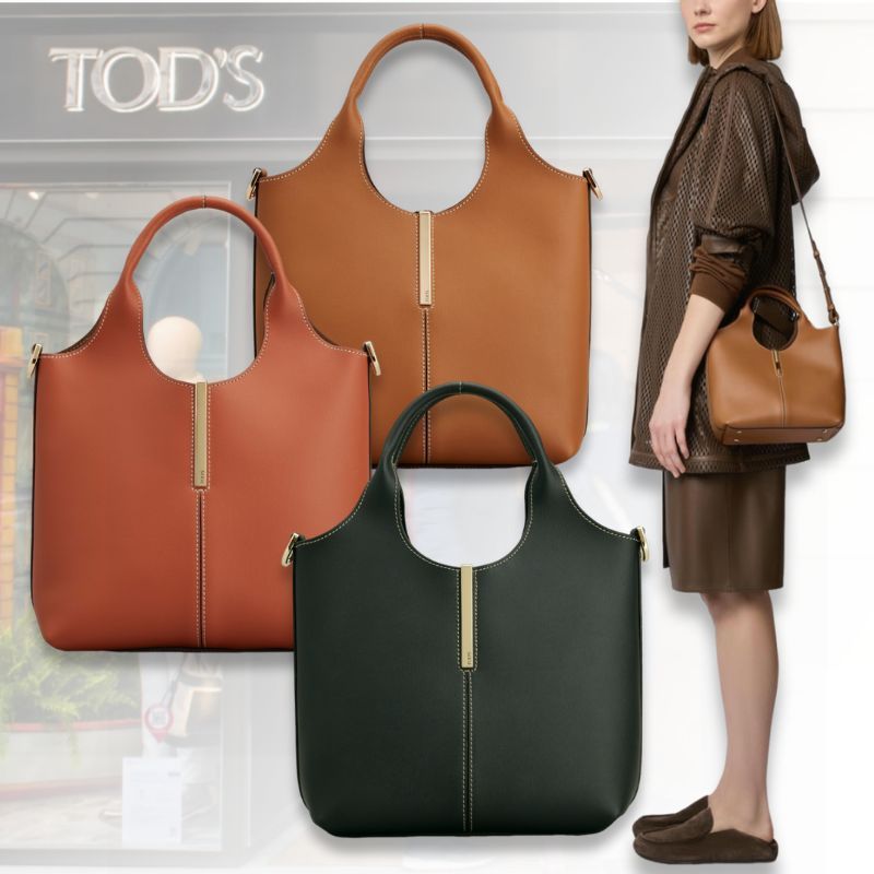 【直営店保証付き】TOD'S ミニレザートート ショッピングバッグ