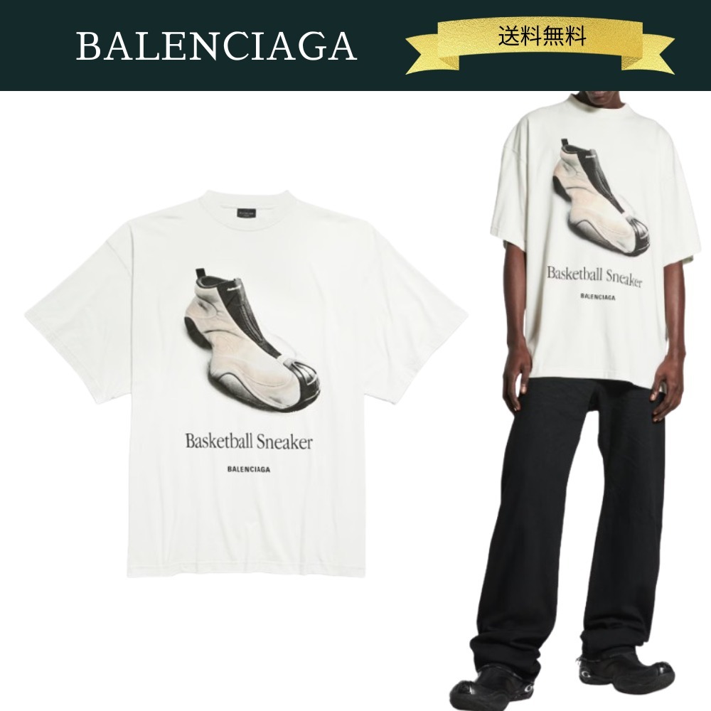 BALENCIAGA バスケットボールスニーカー Tシャツ オーバーサイズ