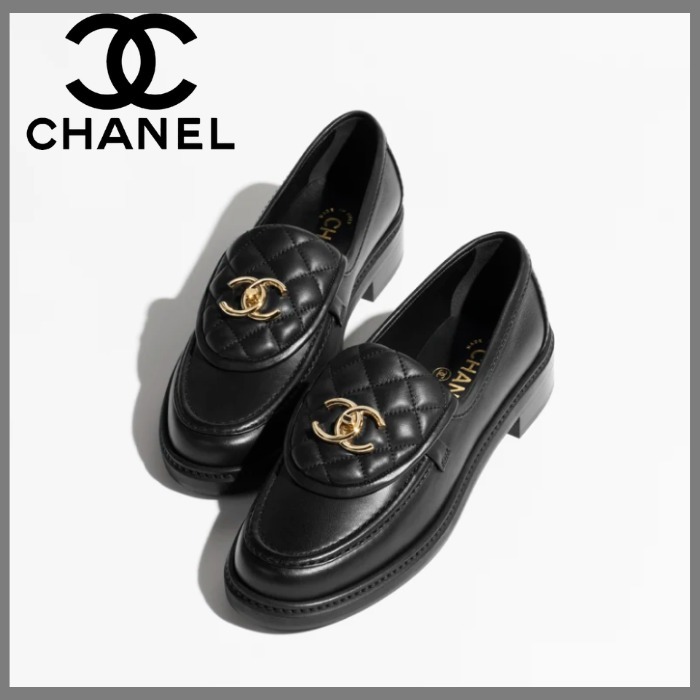 ヒール20mm 25S★【CHANEL】ローファー モカシン