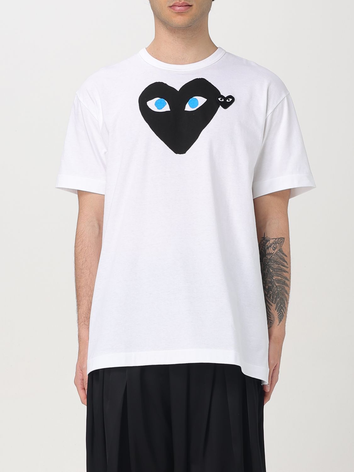 Tシャツ・カットソー COMME DES GARCONS PLAY Men T-shirt White AXT088051 1