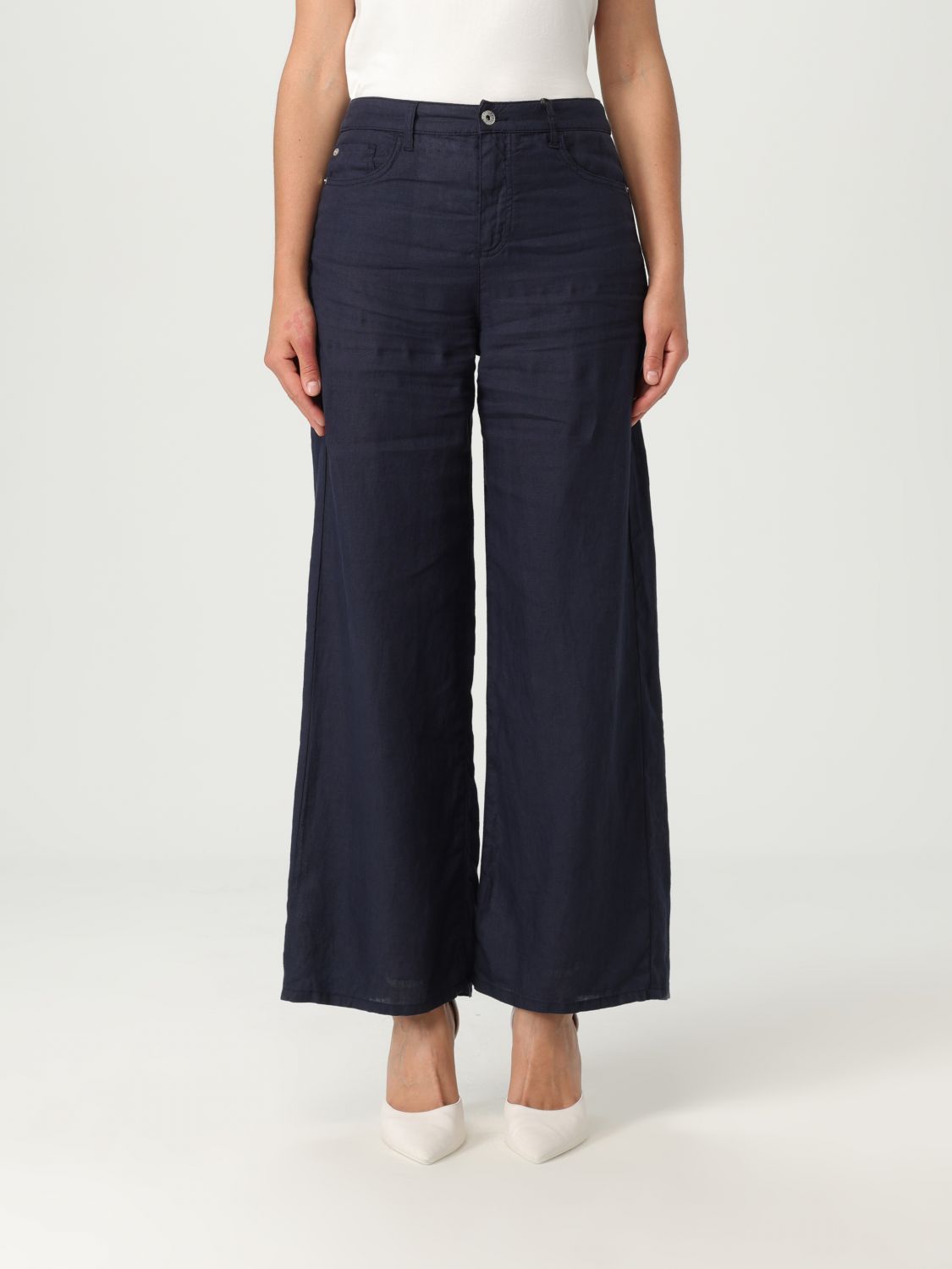 パンツ EMPORIO ARMANI Woman Pants Blue EW000019AF12679 UB115