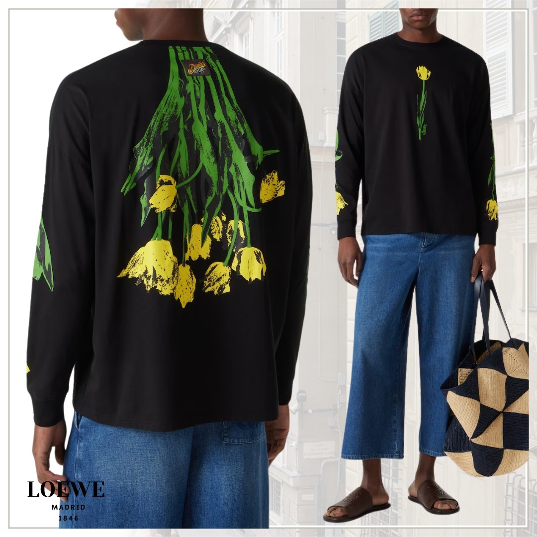 存在感絶大【LOEWE】コットン ロングスリーブ Tシャツ