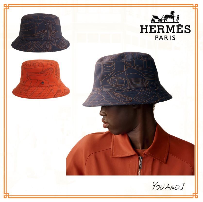 ≪かぶるだけで、夏のおしゃれ完成！≫【HERMES】バケットハット