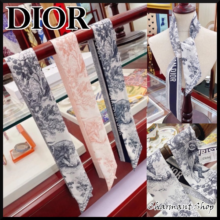 【DIOR】☆アレンジ無限大！上品でおしゃれ☆ミッツァ スカーフ