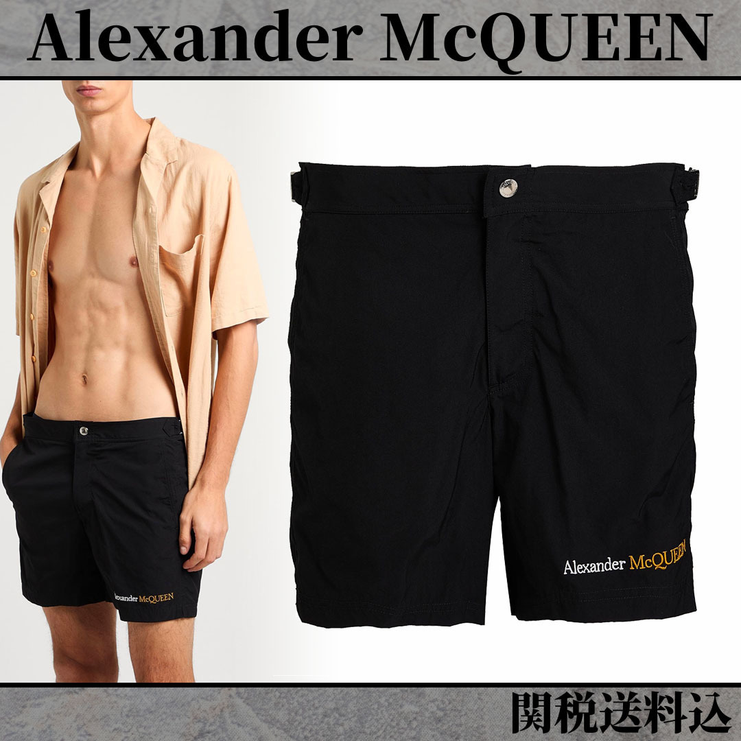 【MCQUEEN】関税込送料無料 水着 ブランドロゴ