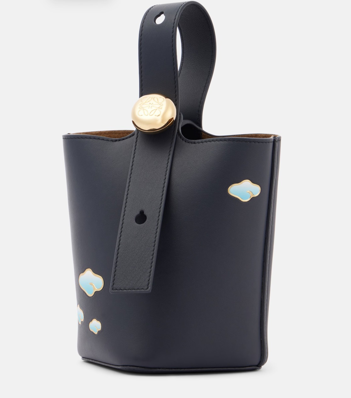 Loewe ペブルミニレザーバケットバッグ