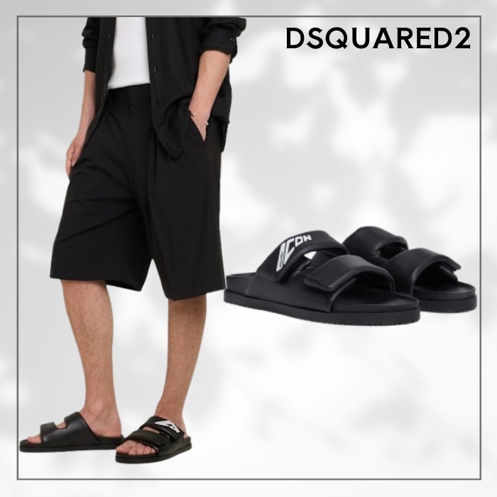 【DSQUARED2】BLACK ICON New Generation フラットサンダル