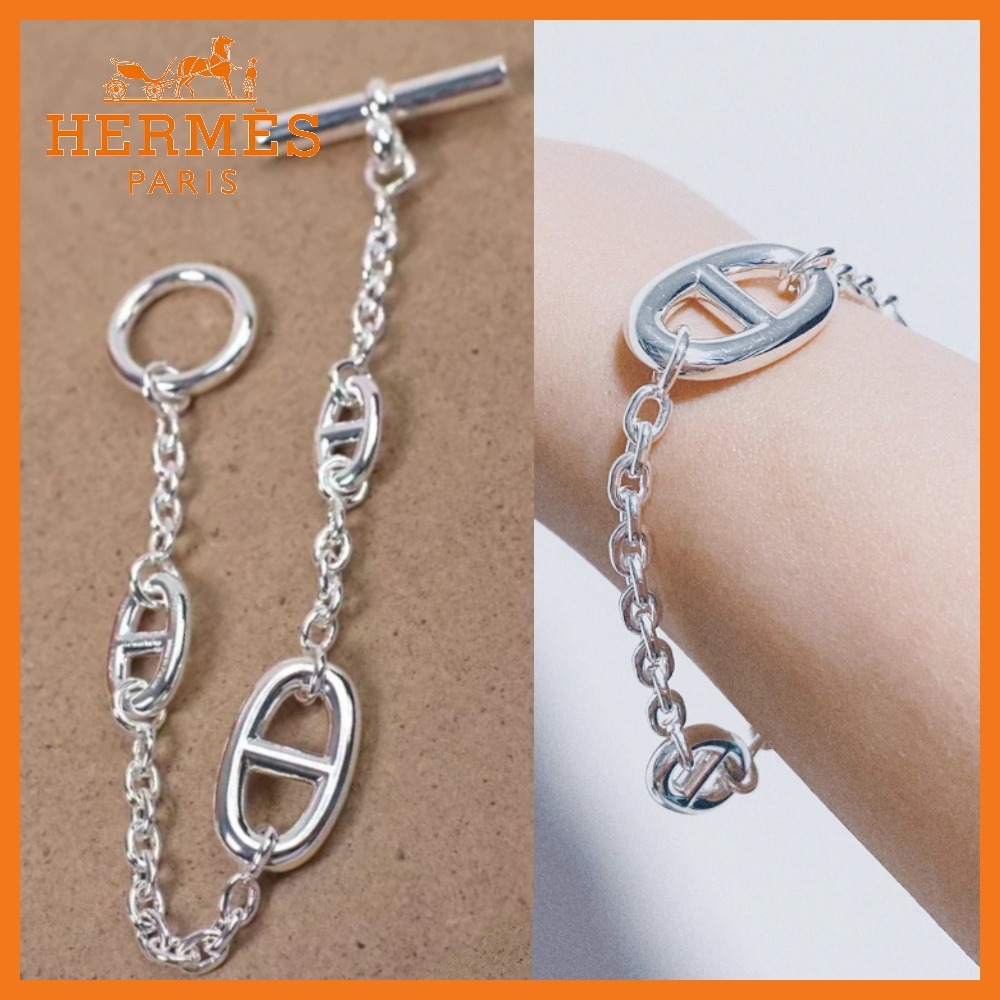【シルバーの輝きがラグジュアリー】 Hermes ファランドール
