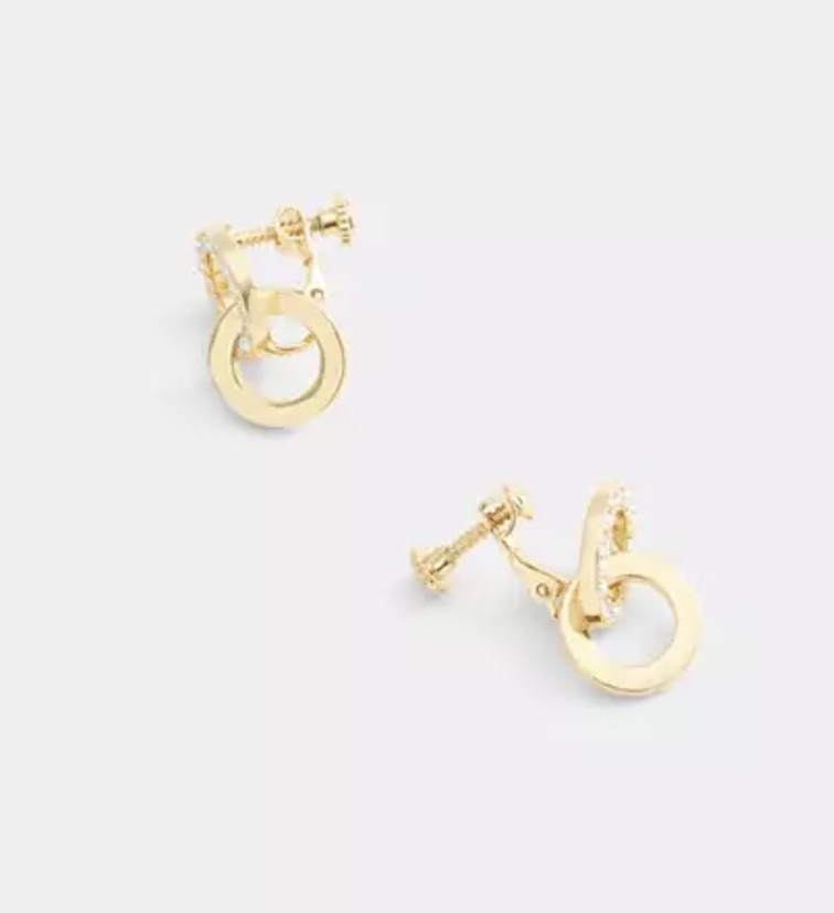 すぐに届く！\"COACH\" オープン サークル オン イヤリング