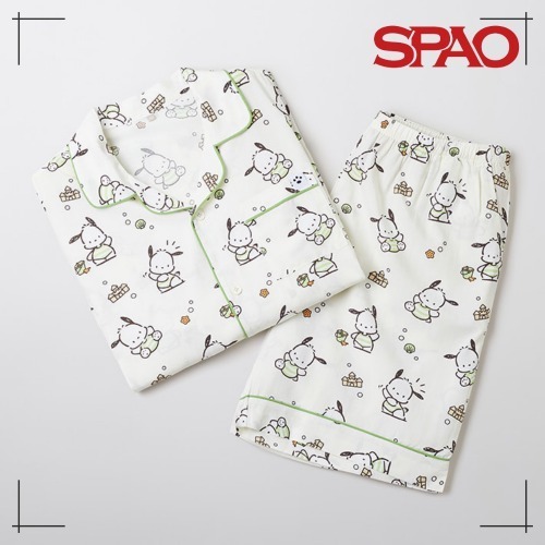SPAO 公式 サンリオ 半袖 パジャマ(IVORY) ポチャッコ