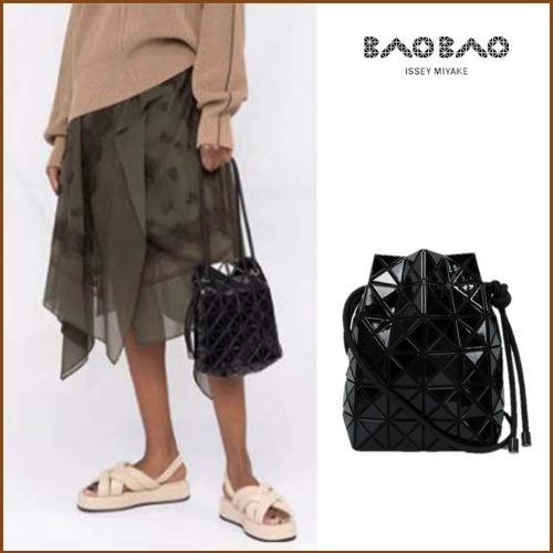 ISSEY MIYAKE 25SS ブラック W リング バケットバッグ
