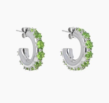 フランス発 ☆Justine Clenquet☆ Nina クリスタル ピアス: Acid