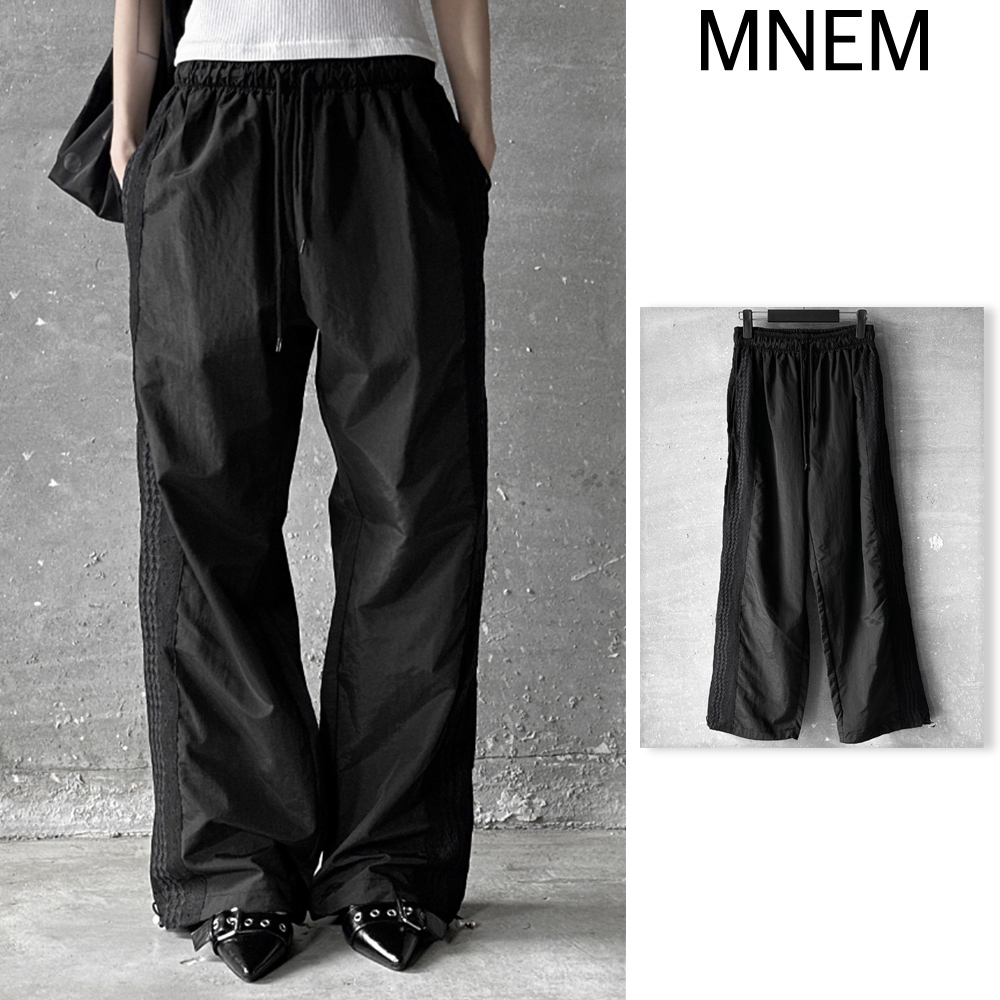 【mnem】Rex lace nylon pants