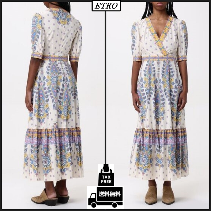 【ETRO】ペイズリー ロング ドレス