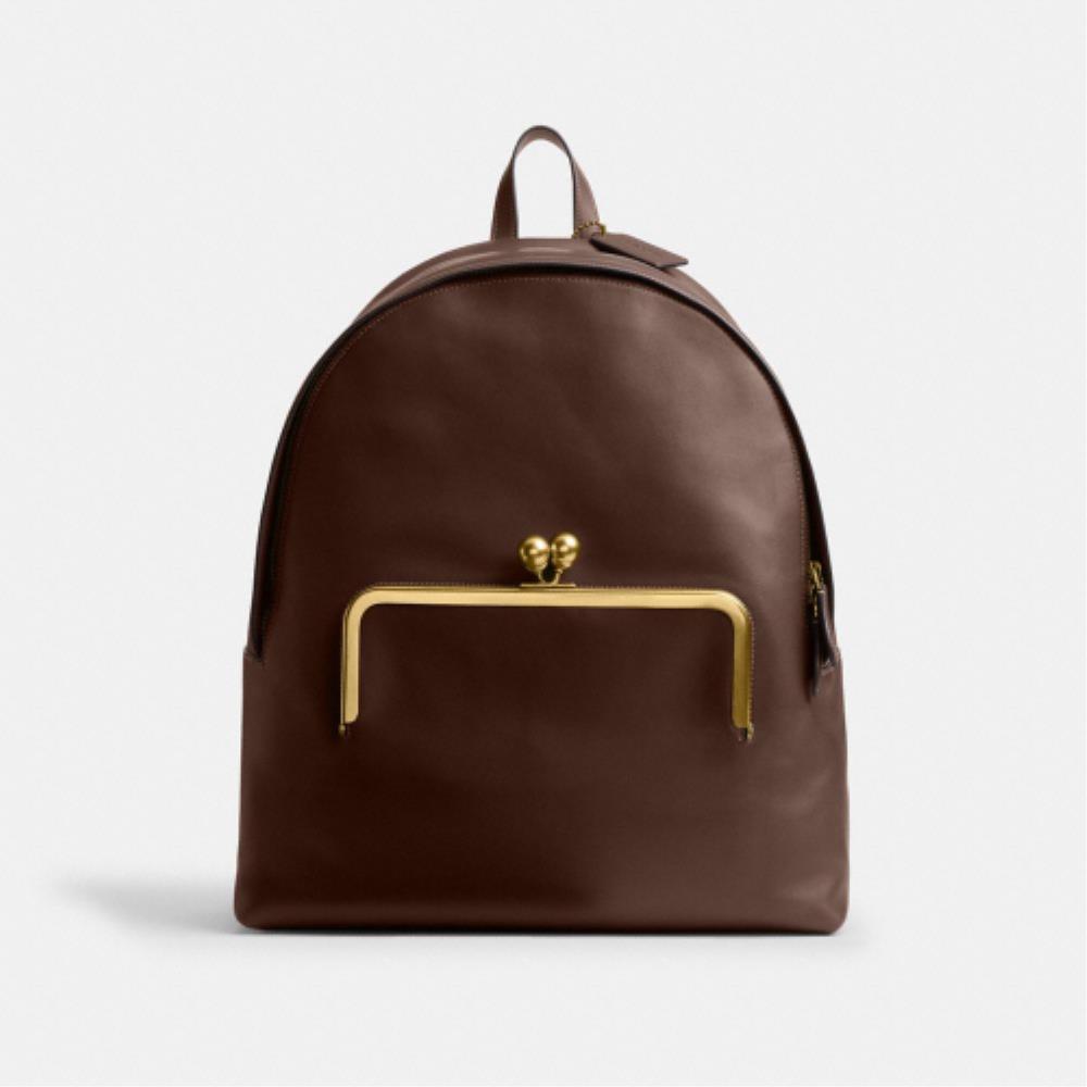 ◆Coach◆ Kisslock Frame Backpack CBR55 B4/DB