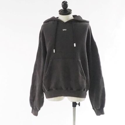 パーカー・フーディ OFF WHITE Men Sweater OMBB118F23FLE008 1084 GREY グレー（灰色）系 Off-White(オフホワイト) パーカー・フーディ