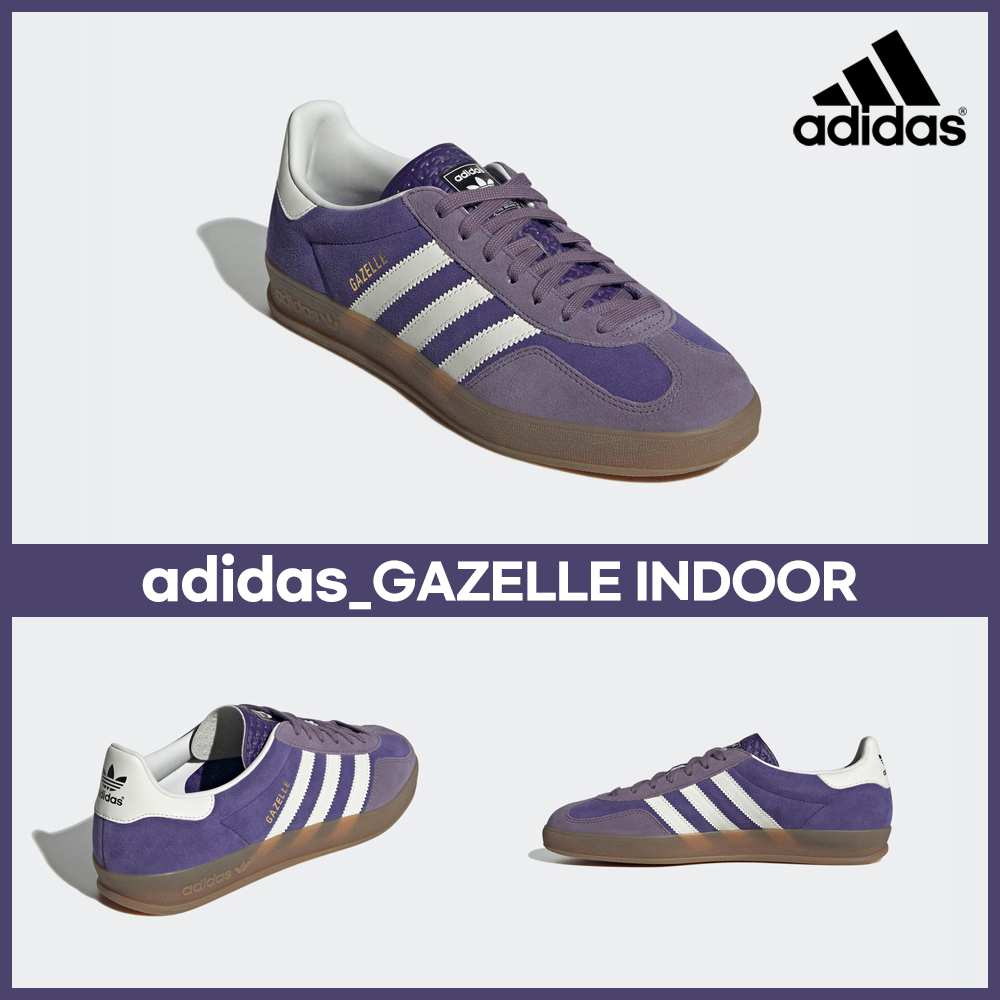 ★adidas★ガゼルインドア Collegiate Purple Cloud White