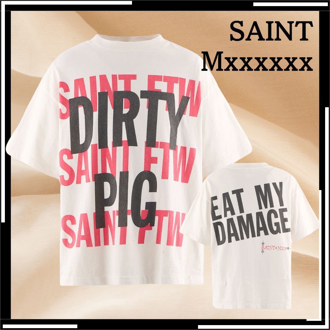 すぐ届く【SAINT Mxxxxxx】Tシャツ DIRTY PIG