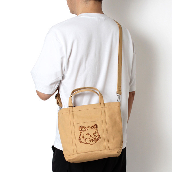 メゾン キツネ MAISON KITSUNE メンズ スモールトート