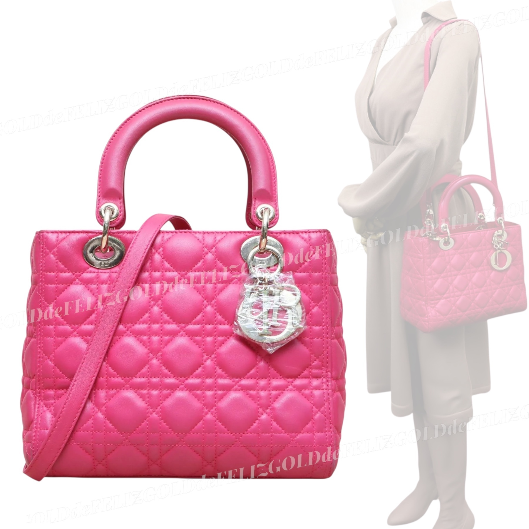 1点モノ DIOR レディ ディオール ハンド ショルダー バック 2WAY