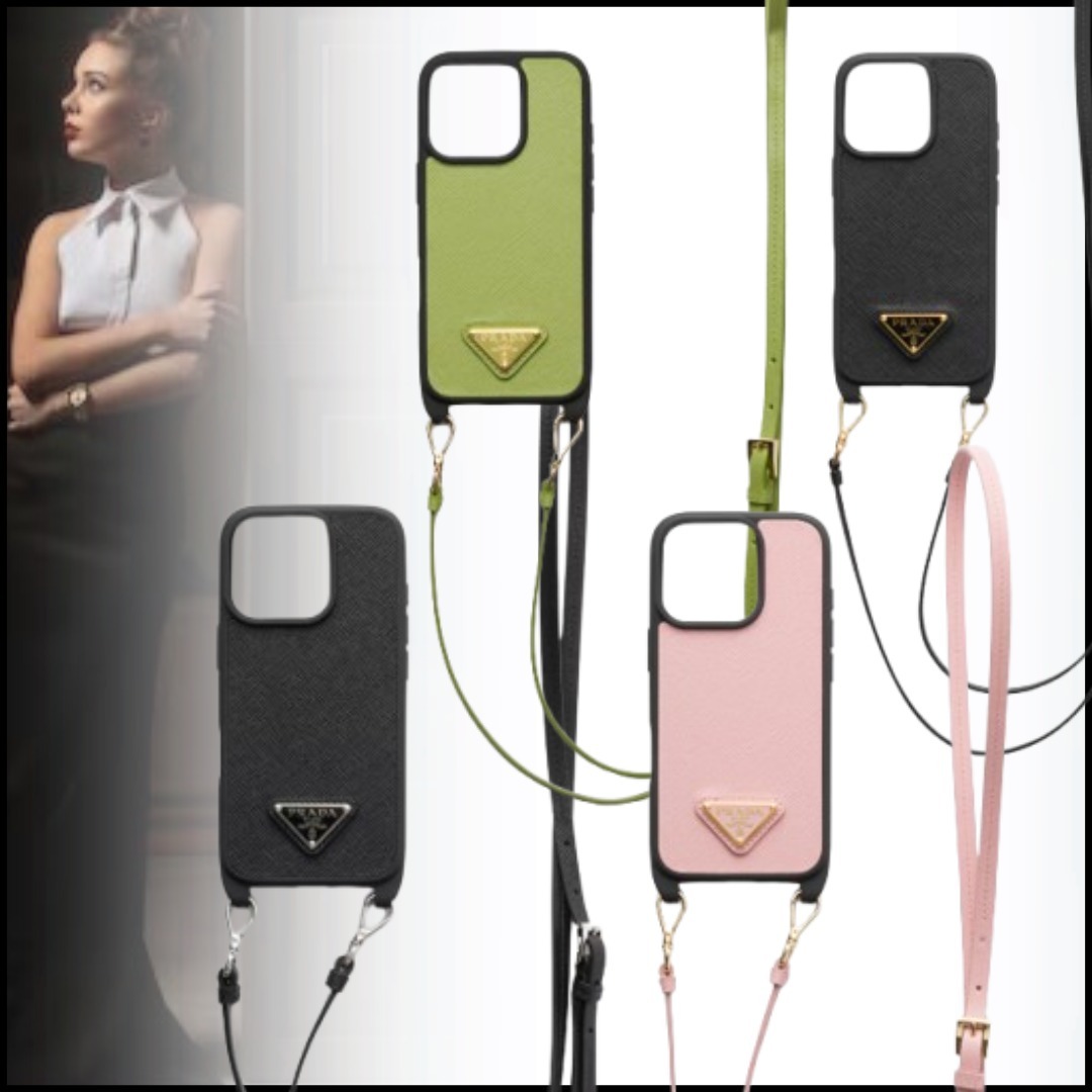 ◆国内完売◆【PRADA】サフィアーノレザー iPhone16Pro用ケース