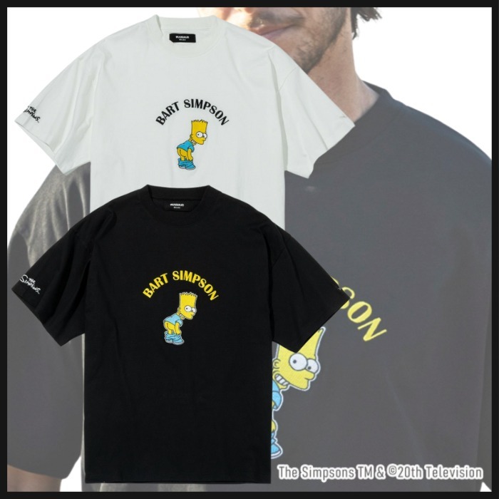 国内発送【1PIU1UGUALE3】The Simpsons / 半袖Tシャツ コラボ